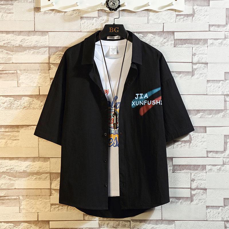 Men's Casual Shirts Plus Size 5XL-M Summer Short Sleeve For Men Clothing 2022 Fashion Letter Print Loose Blouse Homme Streetwear Sale, Black
Men's Casual Shirts Plus Size 5XL-M Summer Short Sleeve For Men Clothing 2022 Fashion Letter Print Loose Blouse Homme Streetwear Sale, Black