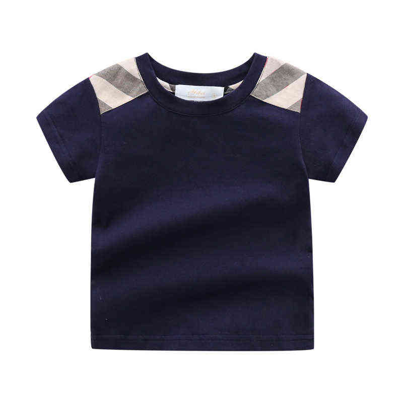 New arrival 2021 Summer fashion brand style kids clothes short-sleeved cotton Plaid stripes top boys and girls T-shirt 1-6 years AA220323, Dark blue
New arrival 2021 Summer fashion brand style kids clothes short-sleeved cotton Plaid stripes top boys and girls T-shirt 1-6 years AA220323, Dark blue