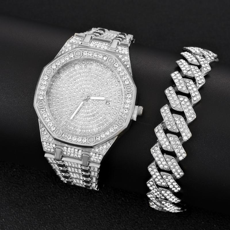 Wristwatches Fashion Women Men Watch Full Diamond Unisex Top Ladies Casual Bracelet Crystal Watches Relogio Feminino, Slivery;brown
Wristwatches Fashion Women Men Watch Full Diamond Unisex Top Ladies Casual Bracelet Crystal Watches Relogio Feminino, Slivery;brown