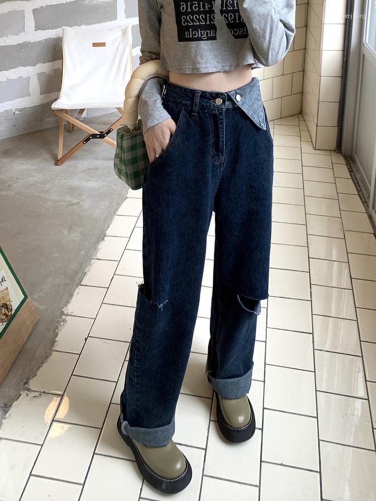 Women' Jeans 2022 Autumn High Waist Straight Tube Loose And Chic Design Feeling Floor Dragging Wide Leg Pants, Blue-gray
Women' Jeans 2022 Autumn High Waist Straight Tube Loose And Chic Design Feeling Floor Dragging Wide Leg Pants, Blue-gray