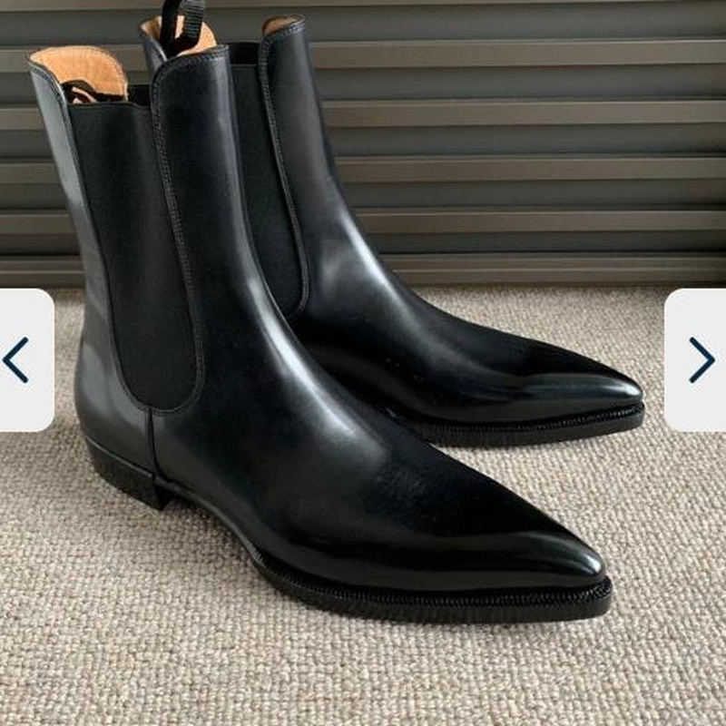 Men Ankle Boots PU Leather Shoes Low Heel Casual Dress Brogue Slip on Spring Vintage Classic Male Casual TV282, Black
Men Ankle Boots PU Leather Shoes Low Heel Casual Dress Brogue Slip on Spring Vintage Classic Male Casual TV282, Black