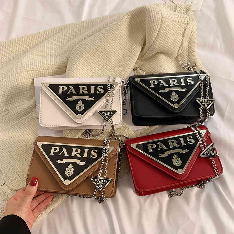 2022 Top Design Luxury Bags Net red product simple chain small square big triangle dark wind oblique span bag autumn and tide, White
2022 Top Design Luxury Bags Net red product simple chain small square big triangle dark wind oblique span bag autumn and tide, White