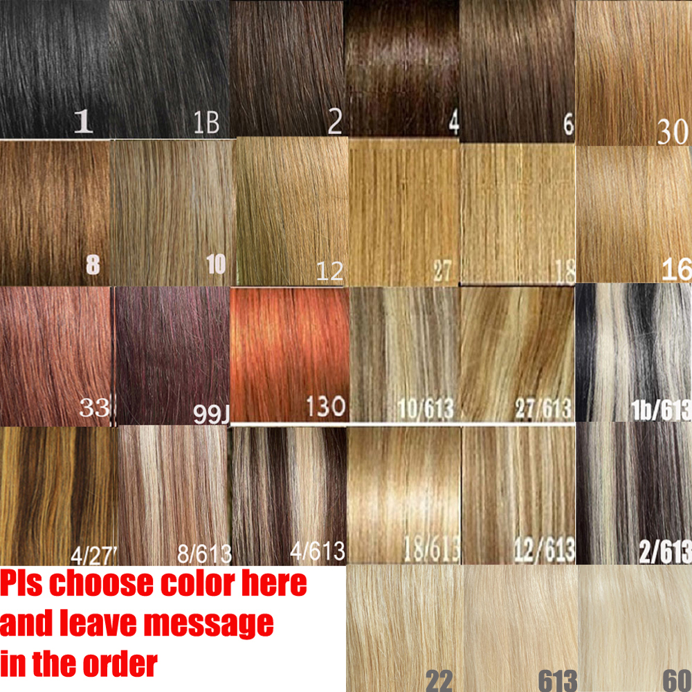100% Brazilian Remy Human hair Extension 16-28 inches 1pcs set Nolace with 5clips in 80g-200 Clips in/on Natural Straight