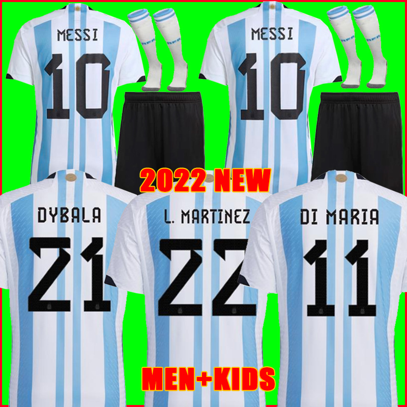 Argentina soccer Jersey Fans and player version 2022 DYBALA AGUERO Maradona football shirt 21 22 23 Men Kids sets uniform with socks di maria, 2022 home men jersey
Argentina soccer Jersey Fans and player version 2022 DYBALA AGUERO Maradona football shirt 21 22 23 Men Kids sets uniform with socks di maria, 2022 home men jersey