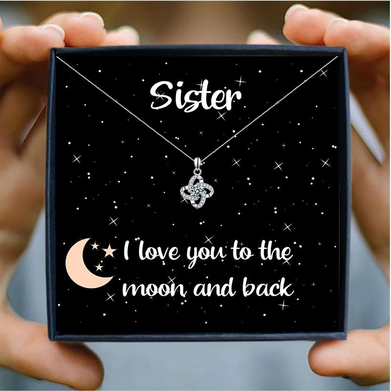 Pendant Necklaces To My Sister Crystal Necklace Women Clavicle Chain Fine Jewelry Party Wedding Accessories For Family GiftPendant
Pendant Necklaces To My Sister Crystal Necklace Women Clavicle Chain Fine Jewelry Party Wedding Accessories For Family GiftPendant