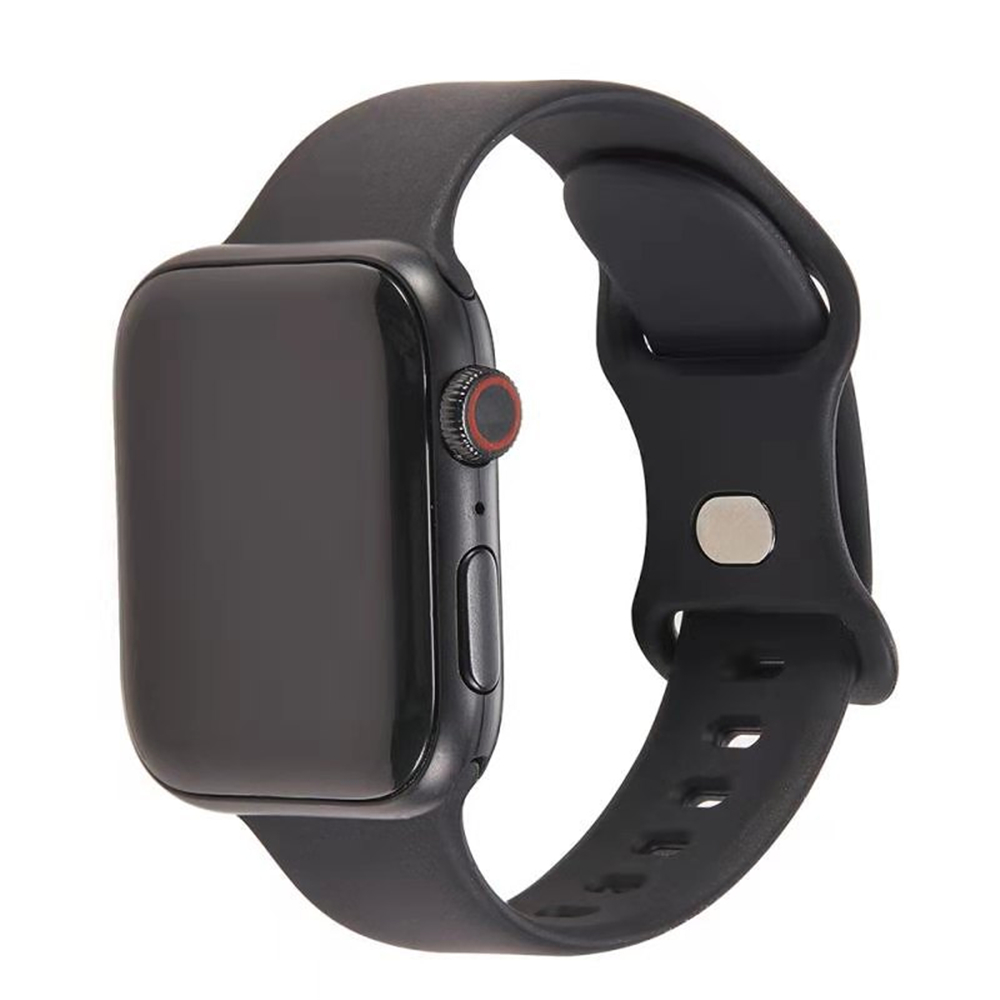 Silicone Strap For Apple Watch Band 7 41mm/45mm Series 6 SE 5 4 42mm/44mm Rubber Wristband iWatch 3 2 1 38/40mm Smart Bracelet free shipping