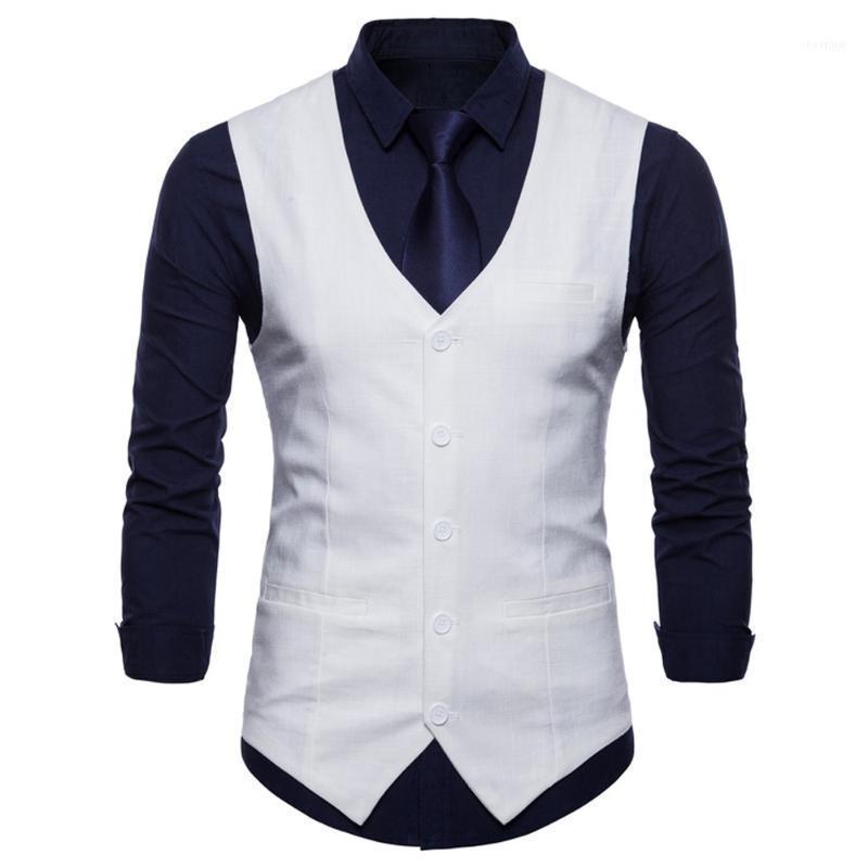 Arrival Dress Vests For Men Slim Fit Mens Suit Vest Male Waistcoat Gilet Homme Casual Sleeveless Formal Business Jacket1 Men's, White
Arrival Dress Vests For Men Slim Fit Mens Suit Vest Male Waistcoat Gilet Homme Casual Sleeveless Formal Business Jacket1 Men's, White