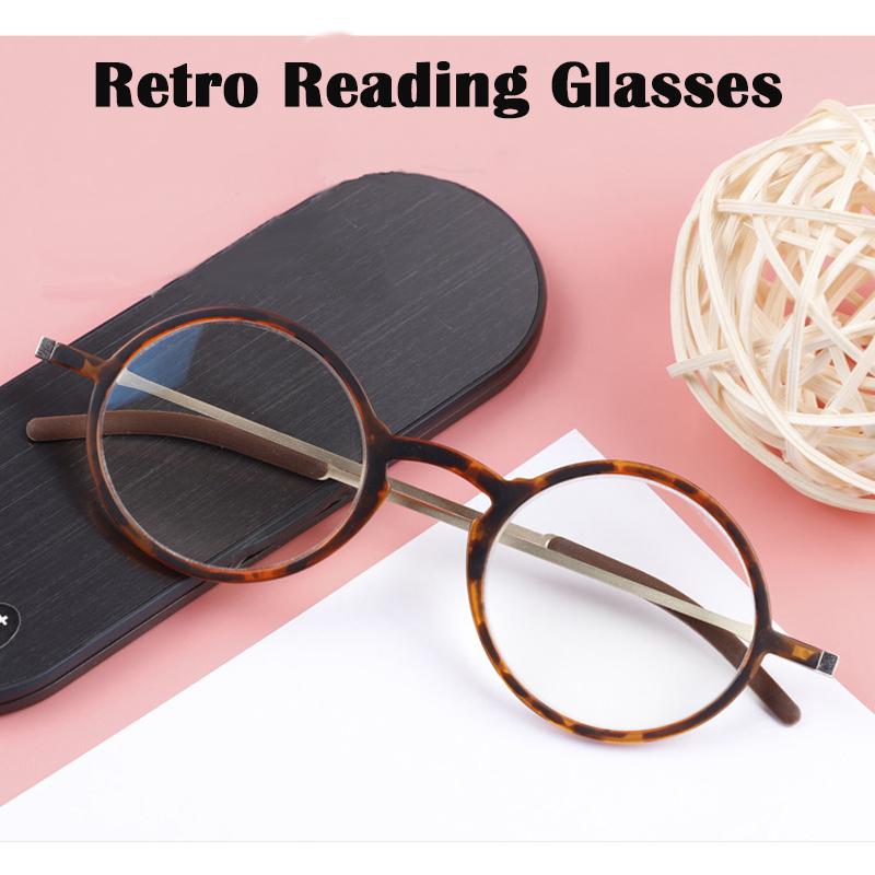 Sunglasses Ultra-thin Reading Glasses Pocket Retro Anti Blue Light Presbyopic Men Women UV Protection Portable Round Frim LeopardSunglasses
Sunglasses Ultra-thin Reading Glasses Pocket Retro Anti Blue Light Presbyopic Men Women UV Protection Portable Round Frim LeopardSunglasses
