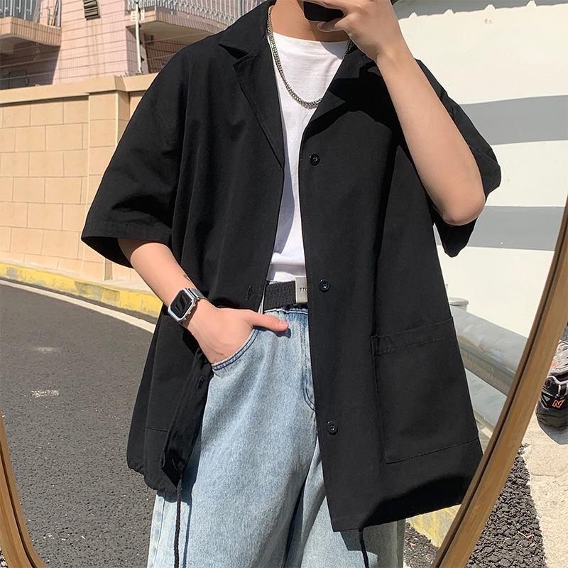 Men's Casual Shirts Men Clothing 2022 Summer Thin Short-sleeved Male Korean Student Loose Trend Five-point Sleeve Shirt Jacket, Khaki
Men's Casual Shirts Men Clothing 2022 Summer Thin Short-sleeved Male Korean Student Loose Trend Five-point Sleeve Shirt Jacket, Khaki