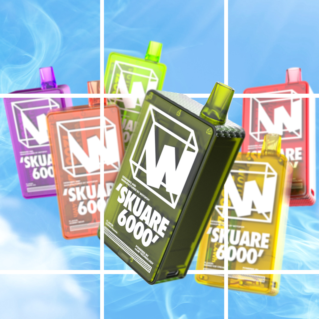 Authentic WOTOFO SKUARE 6000 PUFFS disposable vape E cigarettes box mod removable 18650 1200mah battery nexMESH Tech Mesh Coil
Authentic WOTOFO SKUARE 6000 PUFFS disposable vape E cigarettes box mod removable 18650 1200mah battery nexMESH Tech Mesh Coil