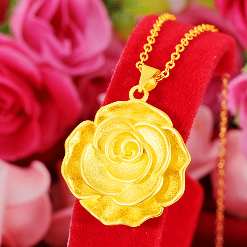 Fashion and Shajin Bauhinia Flower Pendant Women's Simple Copper Plated 24k Rose Ornament
Fashion and Shajin Bauhinia Flower Pendant Women's Simple Copper Plated 24k Rose Ornament