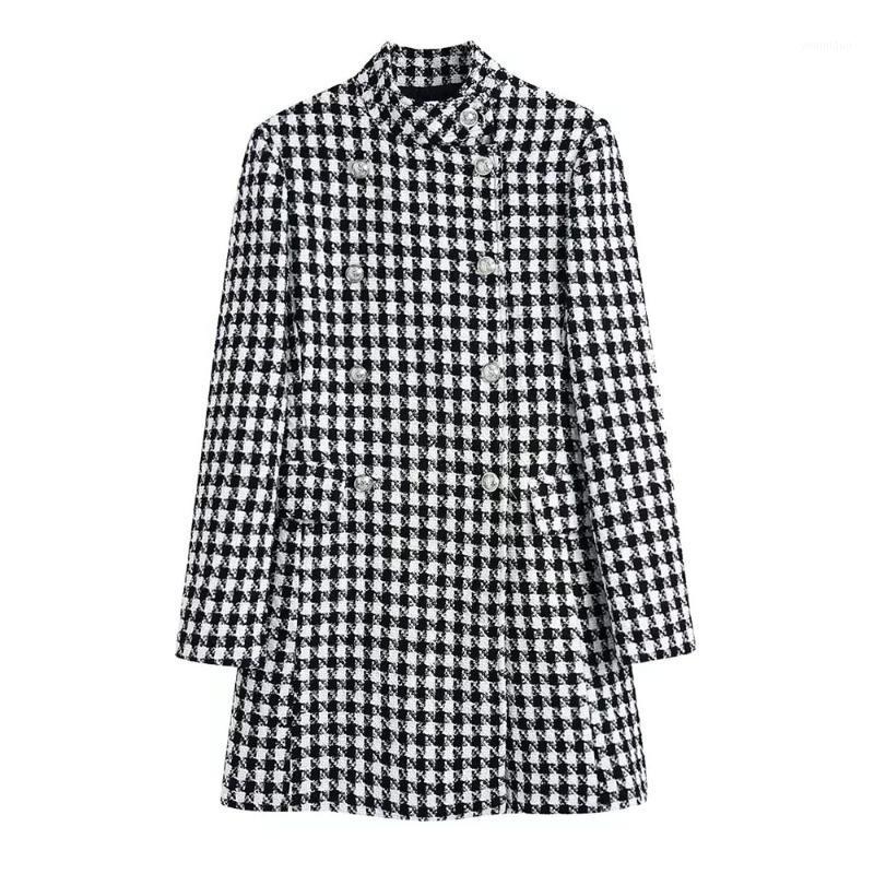 Women's Suits & Blazers XEASY 2022 Autumn Office Lady Houndstooth Long Sleeve Suit Female Vintage Streetwear Double Breasted Blazer Casual M, Multi
Women's Suits & Blazers XEASY 2022 Autumn Office Lady Houndstooth Long Sleeve Suit Female Vintage Streetwear Double Breasted Blazer Casual M, Multi