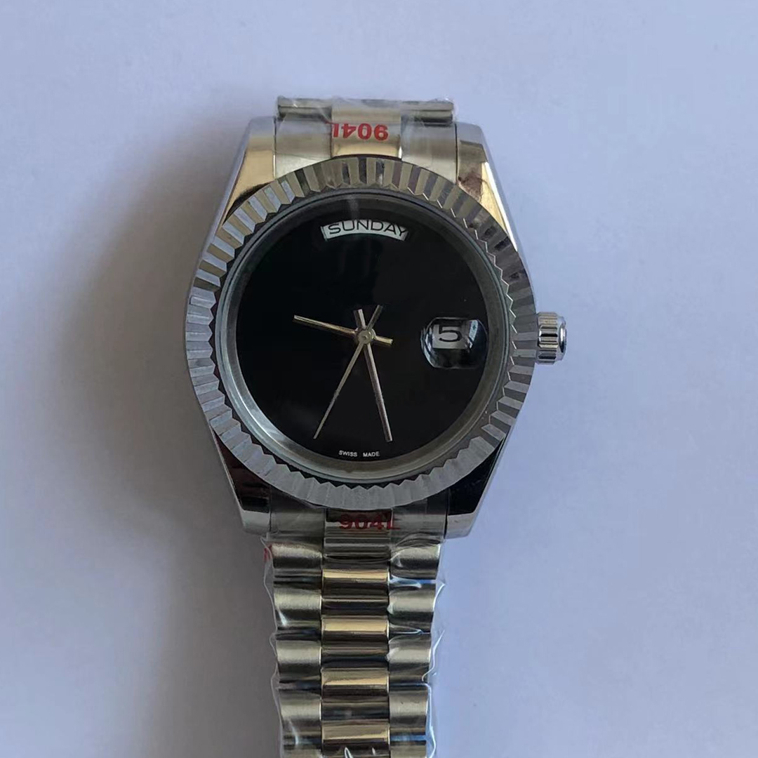 Men's Watch Automatic Mechanical All Stainless Steel Wear Resistant Glass Waterproof Folding Buckle Designer 41mm montre de luxe, Silver
Men's Watch Automatic Mechanical All Stainless Steel Wear Resistant Glass Waterproof Folding Buckle Designer 41mm montre de luxe, Silver