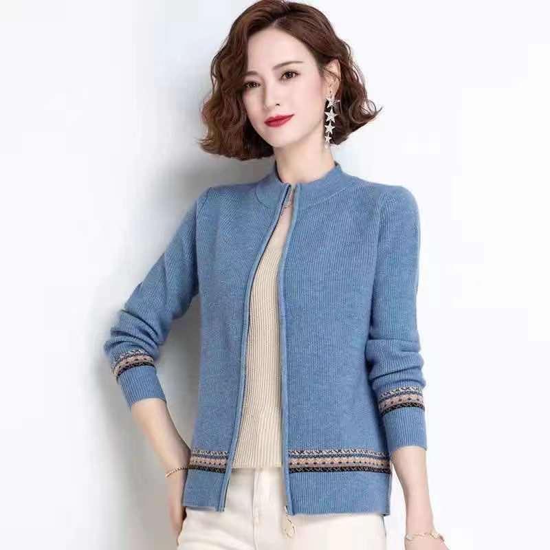 Women' Knits & Tees Fashion Solid Color Sweaters Women Autumn Winter Stand Collar Elastic Long Sleeve Zip Up Jacket Cardigan Knitted Sweate, Green
Women' Knits & Tees Fashion Solid Color Sweaters Women Autumn Winter Stand Collar Elastic Long Sleeve Zip Up Jacket Cardigan Knitted Sweate, Green