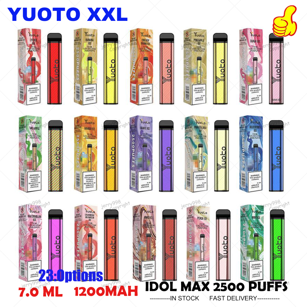 Yuoto XXL Disposables E Cigarettes Vape Pen Pods 2500Puffs 1200mah Battery 7ml Capacity 100% Original
Yuoto XXL Disposables E Cigarettes Vape Pen Pods 2500Puffs 1200mah Battery 7ml Capacity 100% Original