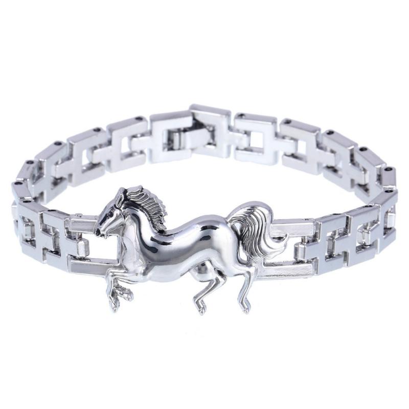 Charm Bracelets Vintage Silver Plated Color Horse Bracelet Men Hip-Hop Rock Friends Jewelry Pulseiras MasculinasCharm
Charm Bracelets Vintage Silver Plated Color Horse Bracelet Men Hip-Hop Rock Friends Jewelry Pulseiras MasculinasCharm