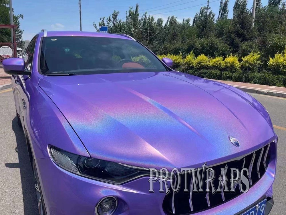 Premium Purple Laser Psychedelic Gloss Flip Vinyl For Whole Car wrap With Air bubble Free vehicle Wrapping Covering Foil Sticker 1.52x20m 5x65ft