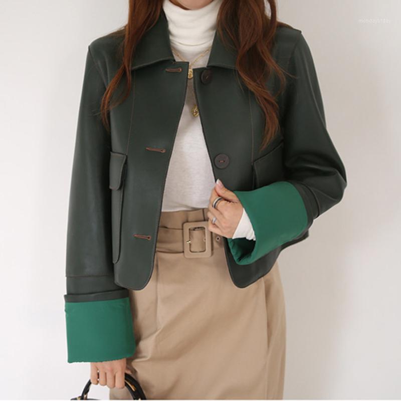 Women' Jackets Alien Kitty Women Jacket Female Solid Coat 2022 Retro Outwear Moto Biker Vintage PU Leather Loose Elegant Gentle Office Lady, Green
Women' Jackets Alien Kitty Women Jacket Female Solid Coat 2022 Retro Outwear Moto Biker Vintage PU Leather Loose Elegant Gentle Office Lady, Green