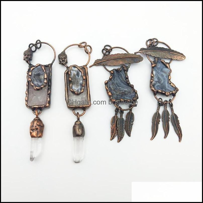 Pendant Necklaces Pendants Jewelry Vintage Bronze Soldered Natural Druzy Leaf Clear Quartz Agate Dhghz
Pendant Necklaces Pendants Jewelry Vintage Bronze Soldered Natural Druzy Leaf Clear Quartz Agate Dhghz