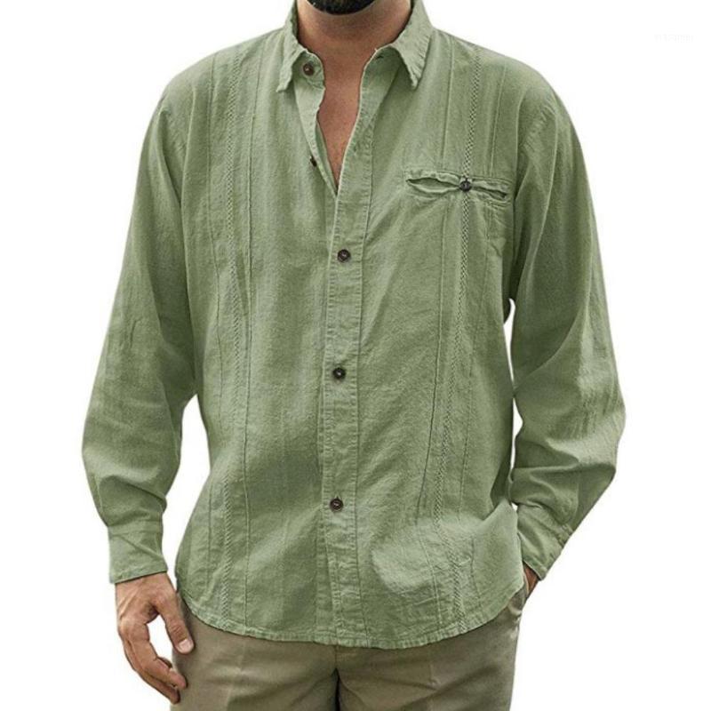 Men Casual Solid Color Long Sleeve Turn Down Collar Button Cotton Linen Shirt Top Men's Shirts, Khaki
Men Casual Solid Color Long Sleeve Turn Down Collar Button Cotton Linen Shirt Top Men's Shirts, Khaki