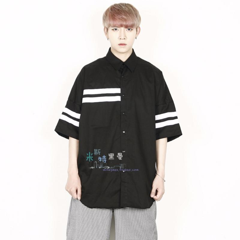 Men' Casual Shirts -5XL Men' Fashionable Korean Character Black And White Stripes Loose Five Point Sleeve Shirt Plus Size ClothingMen
Men' Casual Shirts -5XL Men' Fashionable Korean Character Black And White Stripes Loose Five Point Sleeve Shirt Plus Size ClothingMen