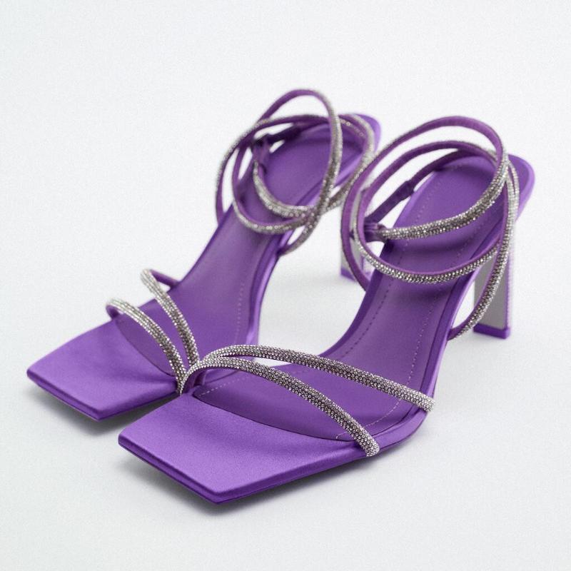 Sandals 2022 Summer Women High Heels Evening Female Ankle Buckle PurPle Square Toe Shoes Lady Valentine Party Sexy PumpsSandals, Lavender
Sandals 2022 Summer Women High Heels Evening Female Ankle Buckle PurPle Square Toe Shoes Lady Valentine Party Sexy PumpsSandals, Lavender