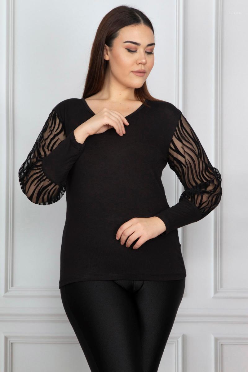 Sans Textile Women 'S Black Handle Flocked Tulle Blouse 65 N17976 Women's Blouses & Shirts
Sans Textile Women 'S Black Handle Flocked Tulle Blouse 65 N17976 Women's Blouses & Shirts
