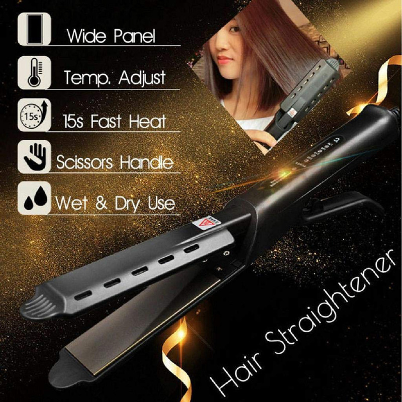 Roll Straight Dual-Purpose Straight Hair Splint Constant Temperature Portable Air Bangs Curly Hair Straightener 220623