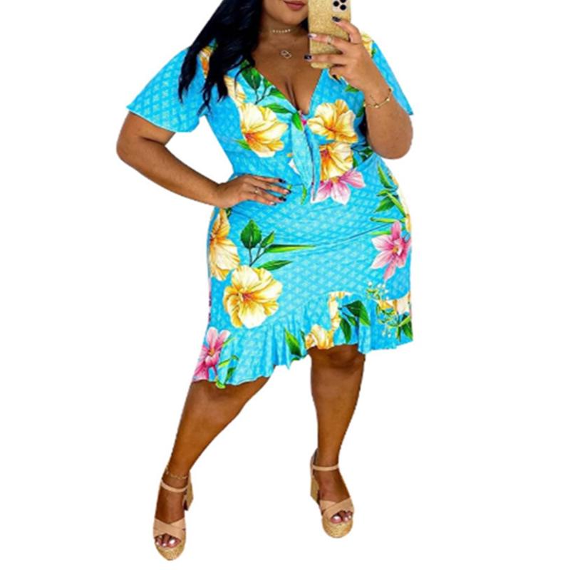Plus Size Dresses Dress 5xl Fashion V Collar Long Sleeve Waistband Beach Casual Style Print Elegant Summer Wholesale Drop, Blue
Plus Size Dresses Dress 5xl Fashion V Collar Long Sleeve Waistband Beach Casual Style Print Elegant Summer Wholesale Drop, Blue