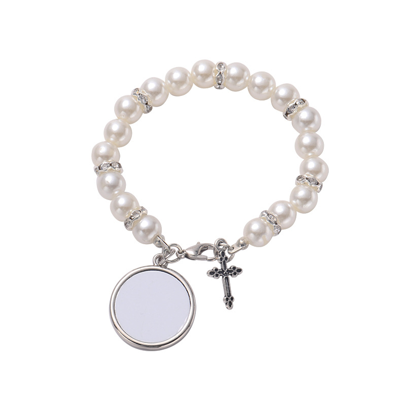Wholesale 4 colors Sublimation bracelet Heat Transfer Pendant Rosary bead bracelet Cross Jesus Metal Pendants DHL
Wholesale 4 colors Sublimation bracelet Heat Transfer Pendant Rosary bead bracelet Cross Jesus Metal Pendants DHL