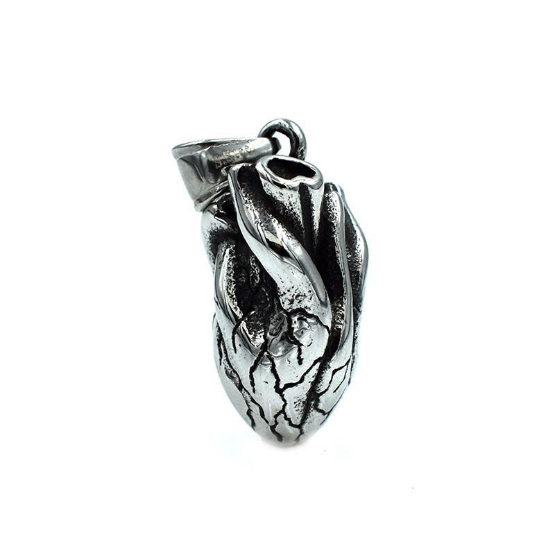 Pendant Necklaces Punk 3D Stainless Steel Anatomical Heart Human Organ Necklace For DIY Manual Jewelry Accessories Wholesale
Pendant Necklaces Punk 3D Stainless Steel Anatomical Heart Human Organ Necklace For DIY Manual Jewelry Accessories Wholesale