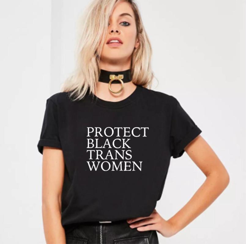 Women' T-Shirt Protect Black Trans Women T Shirt Summer Harajuku Tshirt Cotton Short Sleeve Camiseta Mujer Casual Tee Femme, Sollid
Women' T-Shirt Protect Black Trans Women T Shirt Summer Harajuku Tshirt Cotton Short Sleeve Camiseta Mujer Casual Tee Femme, Sollid