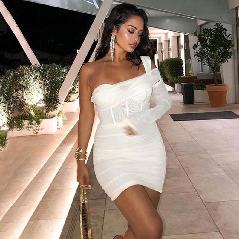 Casual Dresses Avrilyaan One Shoulder Mesh Pleated Sexy Bodycon Dress Women Elegant Mini Summer Vestidos Robes Night Club Party, Black;gray
Casual Dresses Avrilyaan One Shoulder Mesh Pleated Sexy Bodycon Dress Women Elegant Mini Summer Vestidos Robes Night Club Party, Black;gray