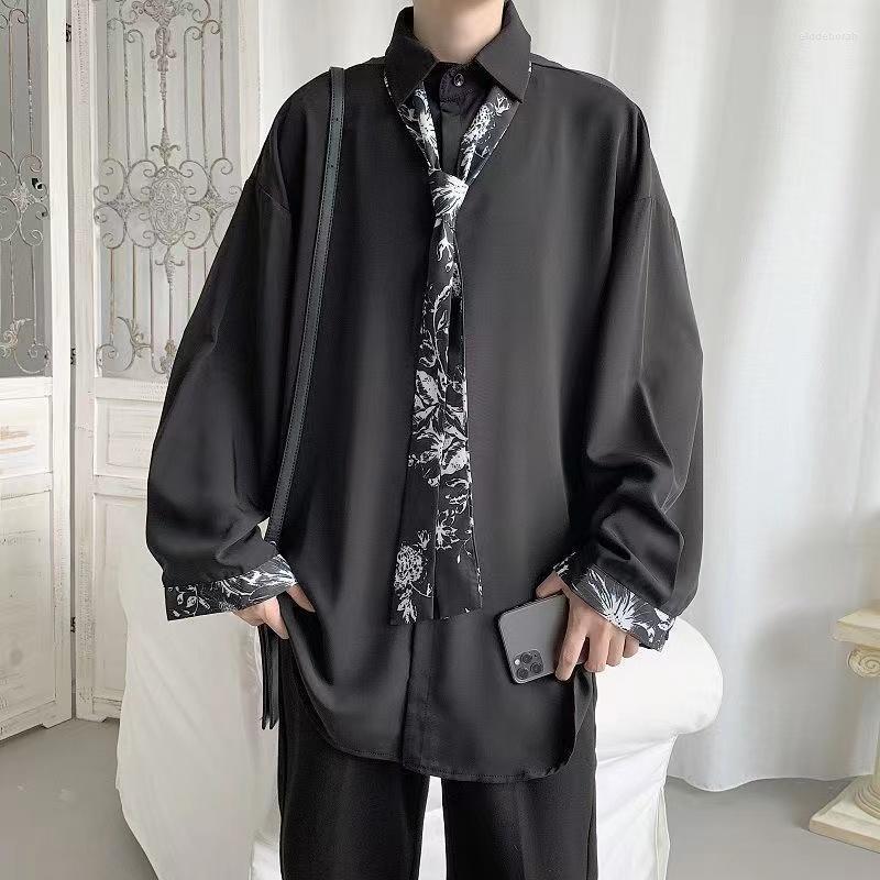 Men's Casual Shirts Men's Wear Shirt Handsome Clothes Suit Top With Net Red Long Sleeves Give Tie Grey/black Color -3XLMen's Eldd22
Men's Casual Shirts Men's Wear Shirt Handsome Clothes Suit Top With Net Red Long Sleeves Give Tie Grey/black Color -3XLMen's Eldd22