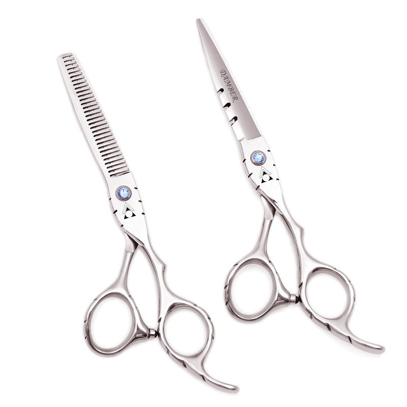 Hair Scissors 5.5 6.0 Professional dressing 440C Thinning Shears Barber Set Cutting dresser 1010# 220317
