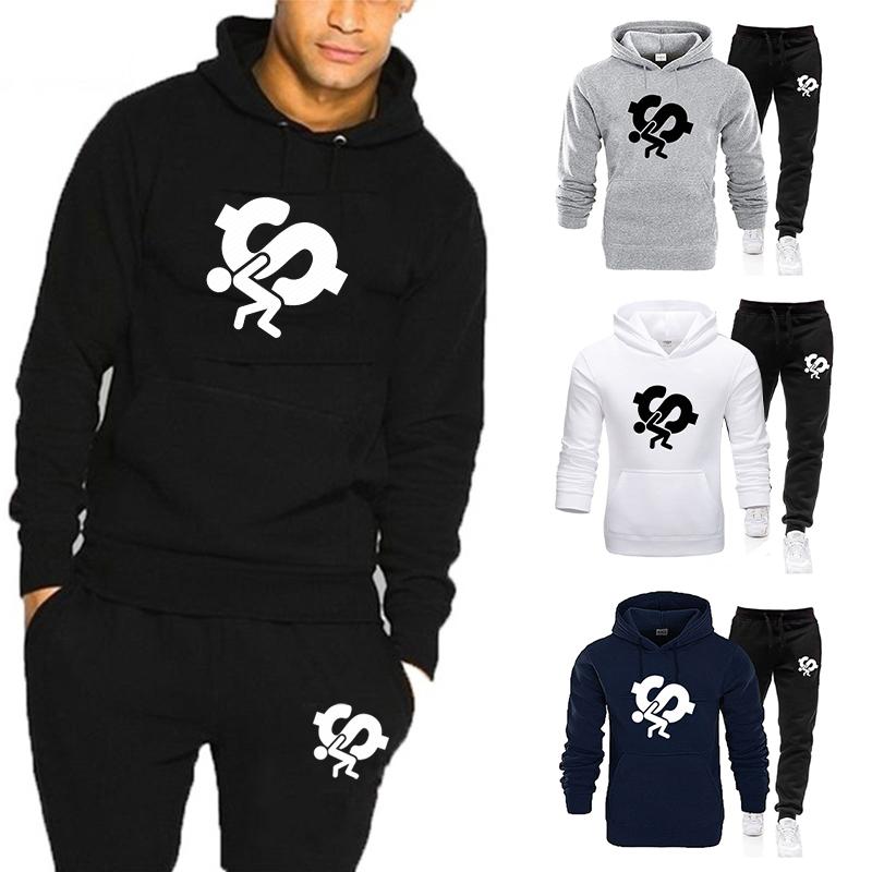 Men's Tracksuits Spring Autumn Men Hoodie Sweatpants Tracksuit Casual Male Long Sleeve Pullover 2 Pcs Set Outdoor Gym Hooded Sport Jogging S, Black hoodie
Men's Tracksuits Spring Autumn Men Hoodie Sweatpants Tracksuit Casual Male Long Sleeve Pullover 2 Pcs Set Outdoor Gym Hooded Sport Jogging S, Black hoodie