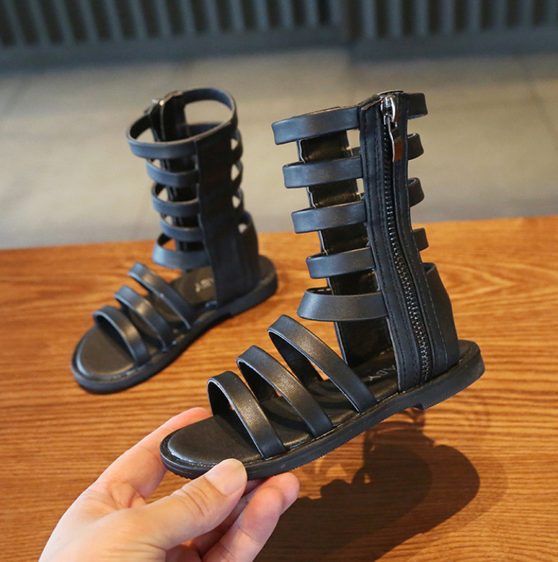 Summer fashion Roman children sandals High-top kids girls gladiator sandals toddler baby sandals high quality baby booties 220409
