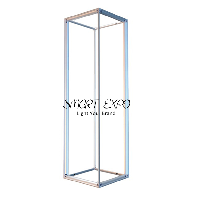 SEG Aluminum Profile Frame Backlit Advertising Display (80x80x250cm)