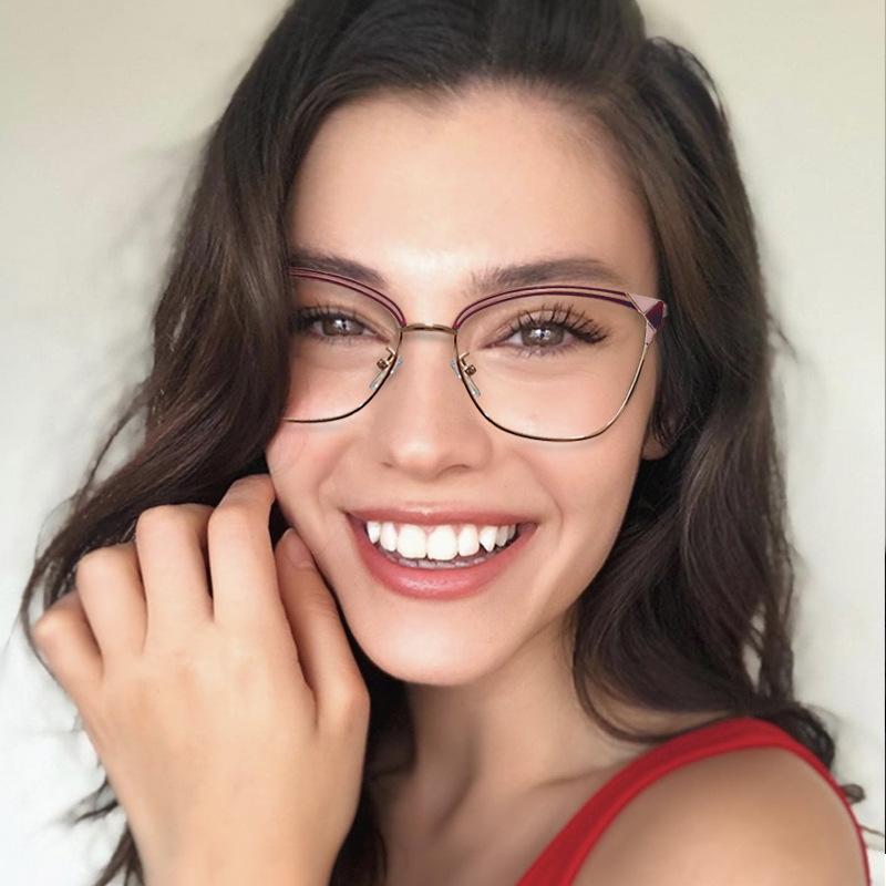 Fashion Sunglasses Frames Blue Light Blocking Women Eyeglasses Frame UV400 Anti-Reflective Coating Prescription Optical Eyewear Spectacles 
Fashion Sunglasses Frames Blue Light Blocking Women Eyeglasses Frame UV400 Anti-Reflective Coating Prescription Optical Eyewear Spectacles