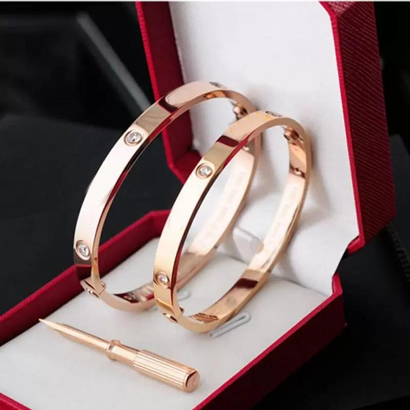 With Box Screw Bangles 316L Titanium Steel Wrist Band CZ Stone Bangle Screwdriver Bracelet
With Box Screw Bangles 316L Titanium Steel Wrist Band CZ Stone Bangle Screwdriver Bracelet