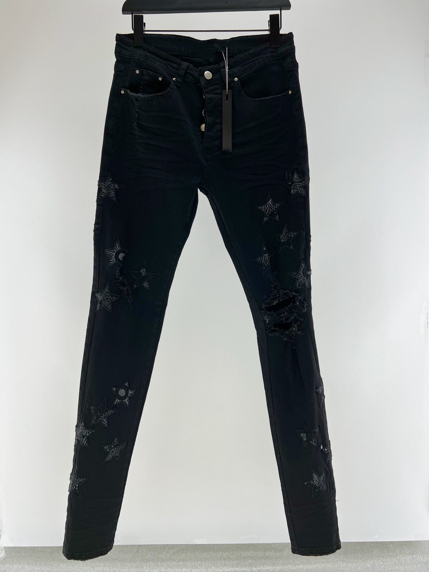 new Mens Designer Jeans pentagram embroidery Ripped Jean Man Slim Jeans Casual Zipper Trousers For Male Stretch Trouser High Quality Hip Hop Denim Pants
new Mens Designer Jeans pentagram embroidery Ripped Jean Man Slim Jeans Casual Zipper Trousers For Male Stretch Trouser High Quality Hip Hop Denim Pants