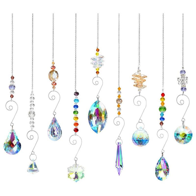 Party Decoration Crystal Suncatchers,Hanging Crystals Ornament Sun Catcher With Chain,9 Pack Glass Beads Ball Prisms Pendant Rainbow
Party Decoration Crystal Suncatchers,Hanging Crystals Ornament Sun Catcher With Chain,9 Pack Glass Beads Ball Prisms Pendant Rainbow