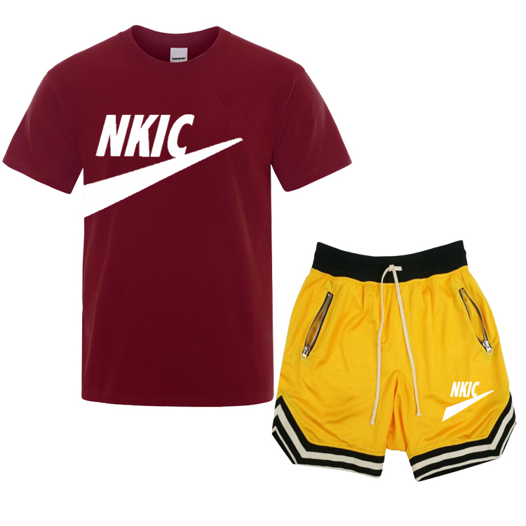 2022 Summer 100% Cotton Tshirt Shorts 2 Pieces Set Tracksuit Men' Oversized Clothes Brand Streetwear letter printing Men Sets Short, Gray
2022 Summer 100% Cotton Tshirt Shorts 2 Pieces Set Tracksuit Men' Oversized Clothes Brand Streetwear letter printing Men Sets Short, Gray