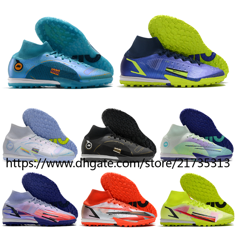 Soccer Boots Mercurial Superfly 8 Elite TF Football Cleats Mens Dream Speed 5 Black Blue Green Purple Red Yellow Grey High Ankle Indoor Turf Soccer Shoes Size US6.5-12
Soccer Boots Mercurial Superfly 8 Elite TF Football Cleats Mens Dream Speed 5 Black Blue Green Purple Red Yellow Grey High Ankle Indoor Turf Soccer Shoes Size US6.5-12