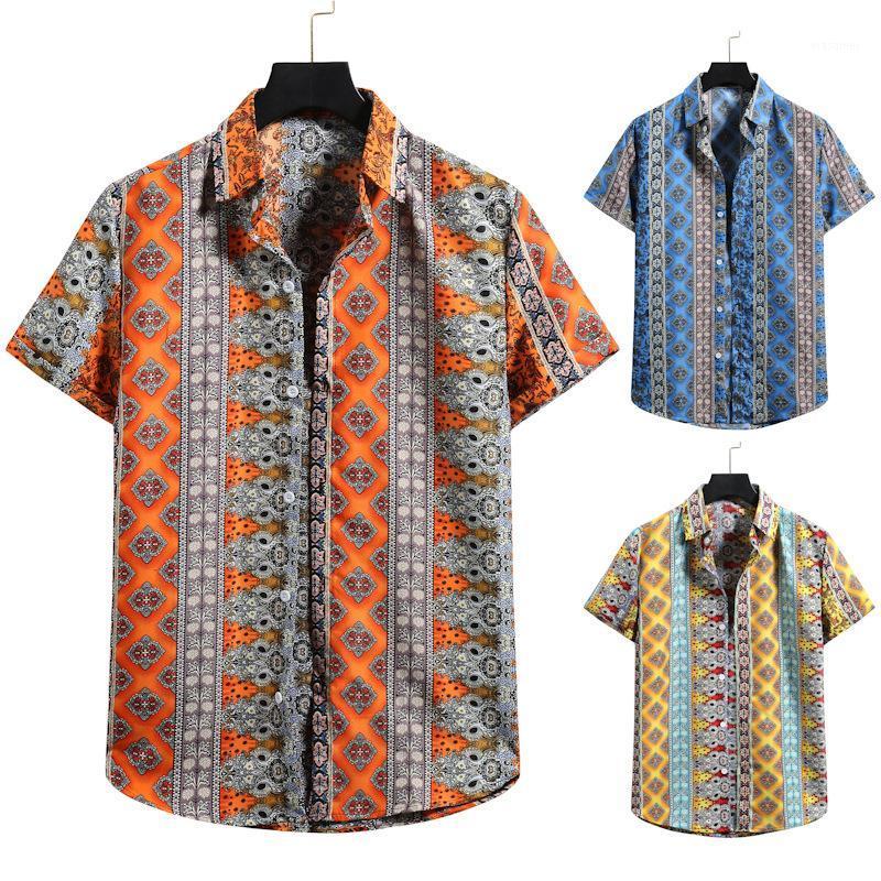 Men's Beach Shirt Casual Cotton And Linen Short-sleeved Floral Mens Long Sleeve Print Shirts, Blue
Men's Beach Shirt Casual Cotton And Linen Short-sleeved Floral Mens Long Sleeve Print Shirts, Blue