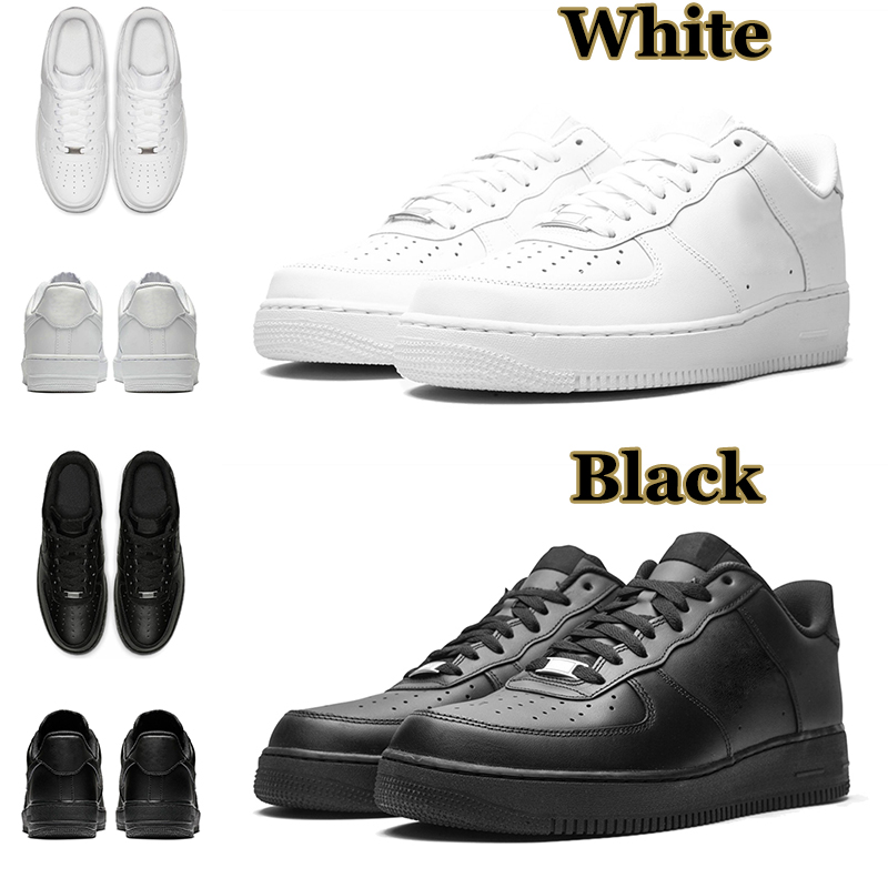 Designer Running Shoes Classic Men Women Triple White Black Mens Trainers Outdoor Sports Sneakers Jogging Walking Platform 36-45