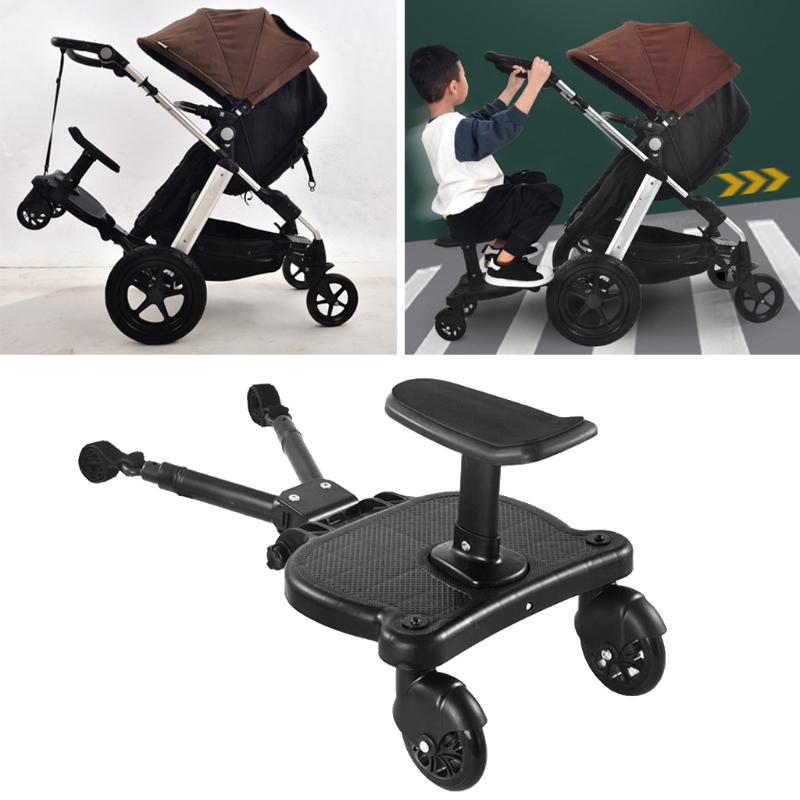 

Stroller Parts & Accessories Baby Buggy Standing Board Seat Connector Plate Sitting Kids Universal Wheeled Pushchair Detachable SeatStroller
