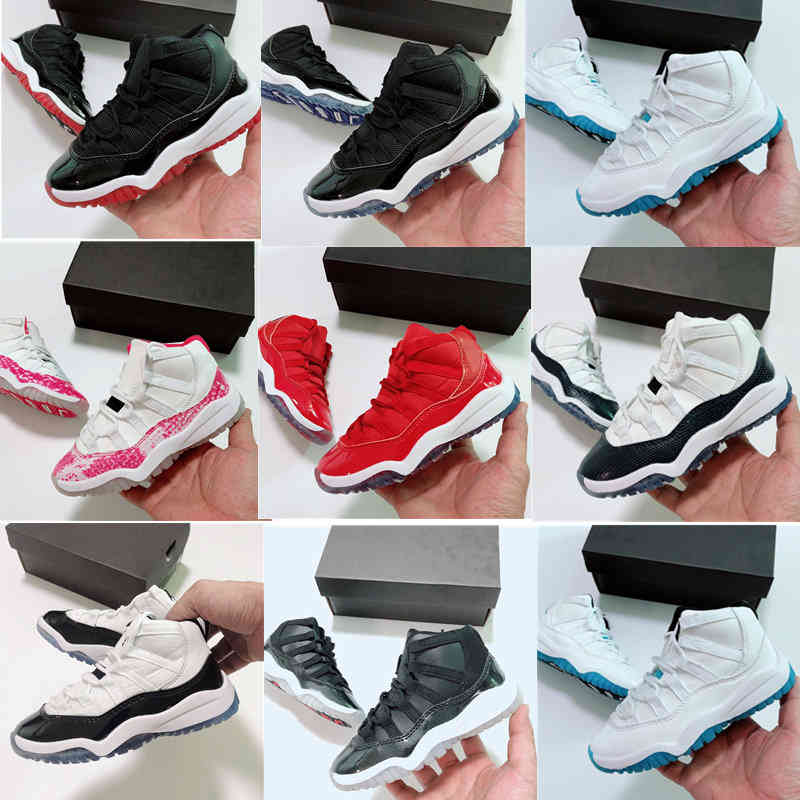 Kids TopQuality Jordns Basketball Shoes Jumpman Lace Up 11 11s High Pink Snakeskin Bred Concord Space Jam Infant Children Toddler Trainers
Kids TopQuality Jordns Basketball Shoes Jumpman Lace Up 11 11s High Pink Snakeskin Bred Concord Space Jam Infant Children Toddler Trainers