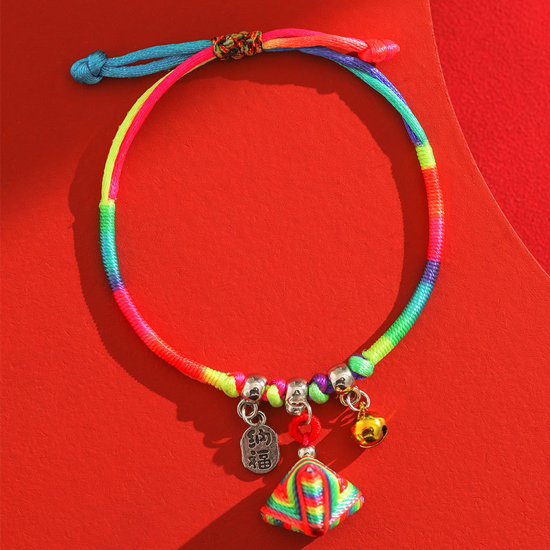 bracelet Dragon Boat Festival Colorful Hand Woven Five-color Thread Three-dimensional Zongzi Nafu Rope Jewelry
bracelet Dragon Boat Festival Colorful Hand Woven Five-color Thread Three-dimensional Zongzi Nafu Rope Jewelry