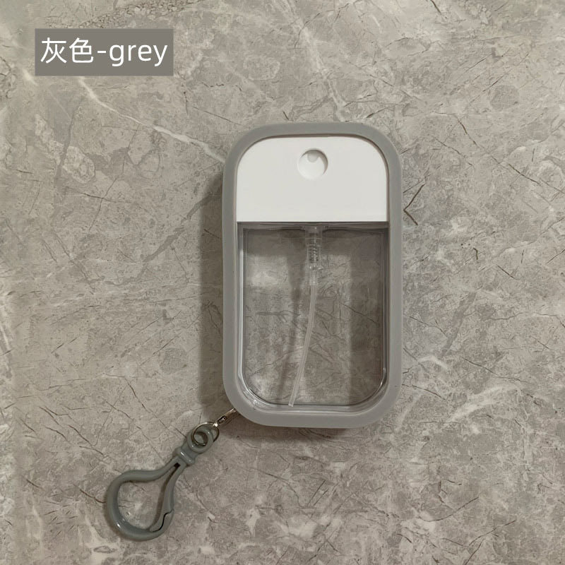 Practical Colorful Silicone Keychain 45ML Portable Hand Sanitizer Perfume Bottle Key Chain Key Ring